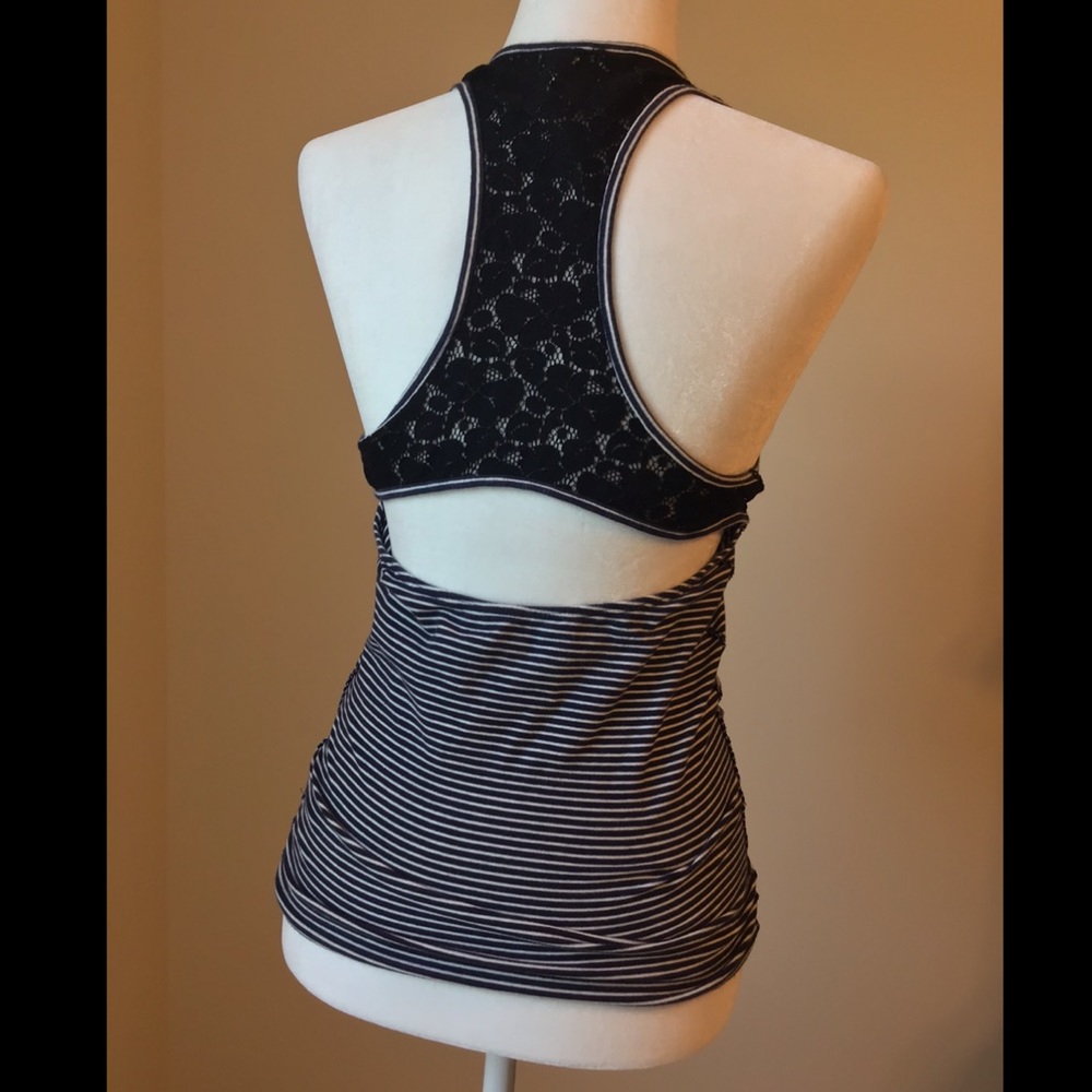 Open back tank top
